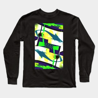 urban skateboard rap graffiti by LowEndGraphics Long Sleeve T-Shirt